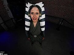 Ahsoka Blows and Rides Anakin's Huge Cock in Cosplay Parody!
