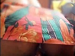 curvy ebony in miniskirt rides huge dildo until she cums hard