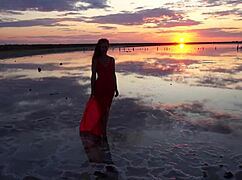 walk on red sunset of elton salt lake draws you in mysteriously