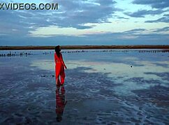 walk on red sunset of elton salt lake draws you in mysteriously