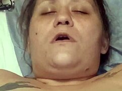 chubby wife screams as sex machine fucks her wet pussy missionary deep