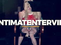 Brunette Latina Sloppily Deepthroats Gloryhole Cocks for Cumshots