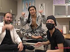 i can't stop staring at stacy shepard's shaved pussy and pretty feet in podiatrist play