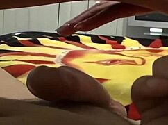 Brittney Blue hates condoms so she takes deepthroat doggystyle with her mother-in-law milf body in fishnets