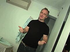 Two chicks bent over for monster cock anal in hot FFM threesome group assfucking?