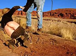 i whip rebel rhyder's big ass then deliver rough anal in outdoor dirt piss bdsm