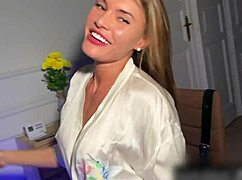 the horny russian blonde kitana lure gets her wet pussy pounded by muscular guy's monster cock pov