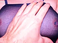 real hairy stepdaughter in pantyhose tempts stepdad for double cum 😏👅💦