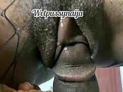 wetpussynaija's ebony teen ride looks so tempting on that huge african dick