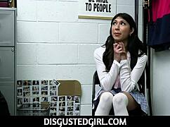 penelope woods asks cop: would you release me if i give you this teen blowjob?