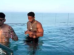 Petite teen ready for bbc colombian double penetration after pool?