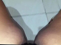 creamy bbw wife sneaks to church bathroom fingering her fat curvy pussy