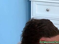 A teenage masseuse gives an intense happy ending session