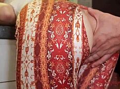 yo that curvy milf cleaner lady begged for my monster cock creampie after squirting in her tight leggings