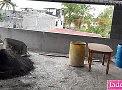 Heart raced from street stranger's construction site fuck