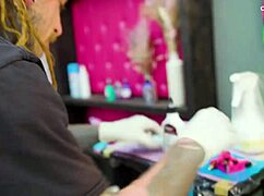 oh man these big dicks destroy our inked couple in sloppy anal foursome... merry's tatted up good