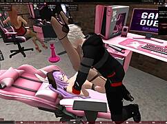 Whoa, Pounding That Sexy VTuber in Second Life Part 2!