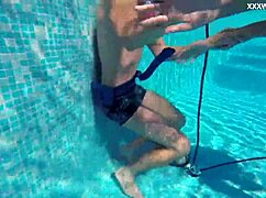 Candy and Lizzy Fuck Mike Hard Underwater in Pool