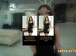 a blonde babe and brunette explore satisfaction in realty through intimate positions