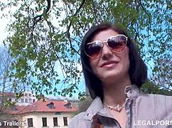 lina arian first dp gapes swallows three times ball deep anal fuck!