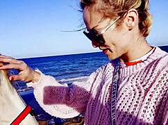 White African Beauty Rides Waves Gracefully