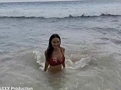 wanna see monika fox's beach panty tease?