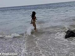 wanna see monika fox's beach panty tease?