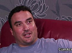 horny model kneels pov blowbang bukkake facial cumshot handjob swallows every drop jizz cum swapping