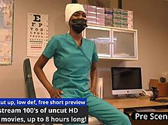 Night shift desperation: Nurse Jewel masturbates to orgasm with dildo backstage