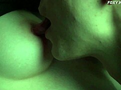 WOW! Extremely Sensual STEPSISTERS SUCK Puffy Nipples and Kiss TIGHT Bodies Close Up