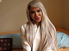 Petite Luna Luxe hooks up with horny guy on Valentine's for steamy fun