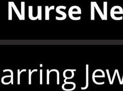 Night shift desperation: Nurse Jewel masturbates to orgasm with dildo backstage