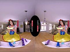 Snow Wild Rides Cock as Horny Latina Milf in Heels and Stockings