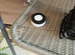 amazing skinny brunette cheerleader with huge natural tits teases in skirt for casting handjob