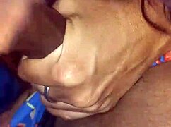 big tits teen wife sneaks deepthroat blowjob on huge black cock behind cuckold hubby