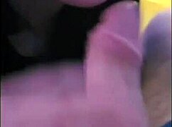 omg daddy watch this close-up sloppy blowjob from my big tits wife teasing your small cock 😜💦