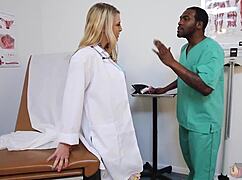 Big Titted Blonde Jaslyn Jane Feels Doctor Rome Major's Deep Pounds Overwhelm Her