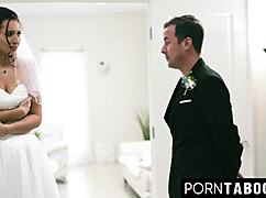 best man sneaks taboo ride with bride bella rolland's big tits and monster cock before wedding ceremony