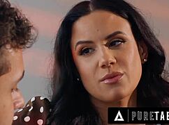 Lonely milf penny barber seduces neighbor boy for sloppy creampie fuck.