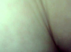 i pound my side bitch's ass deep with huge dildo while she begs for more bbc