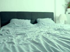 step mom catches me jerking to her porn in our shared bed and fills me with taboo creampie shock