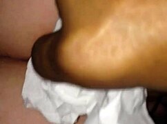 i pound my side bitch's ass deep with huge dildo while she begs for more bbc