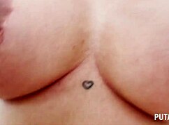 Putalocura's hot Colombian milf Linda Gonzalez rides Torbe's small cock cowgirl to cum swallow