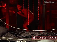 stepbro dominates tiny taboo teen sister in extreme bdsm session