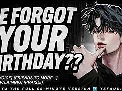 ugh he forgot my birthday so i'm moaning with his roommate now