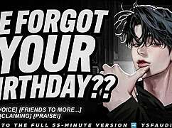 ugh he forgot my birthday so i'm moaning with his roommate now