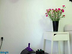 beautiful mommy rides sybian machine hard... moans build to shaking orgasm