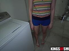 step sister virgin shyly asks bro for first blowjob and fuck tips