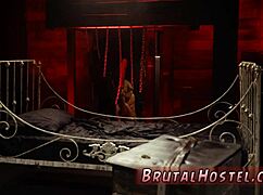 stepbro dominates tiny taboo teen sister in extreme bdsm session