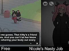 nicole plays her nasty interactive erotic game